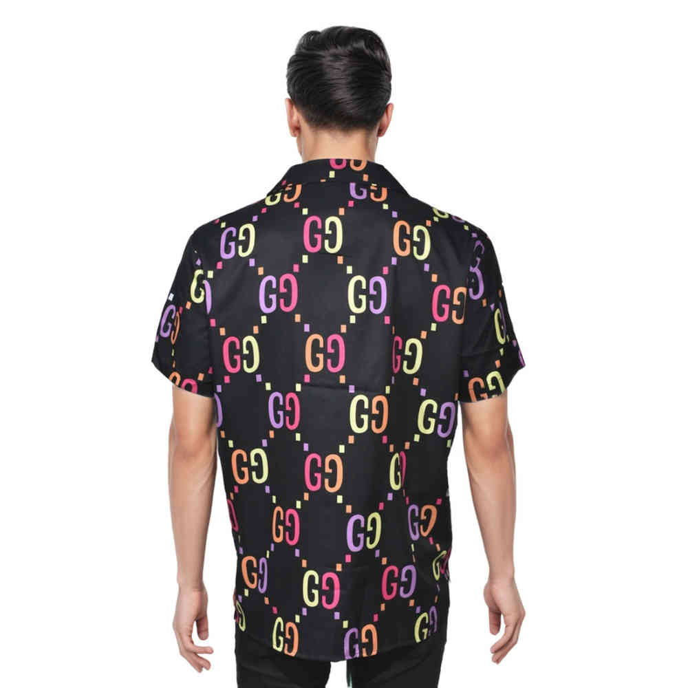 Gucci Black Premium Quality Half Sleeve Shirt-1