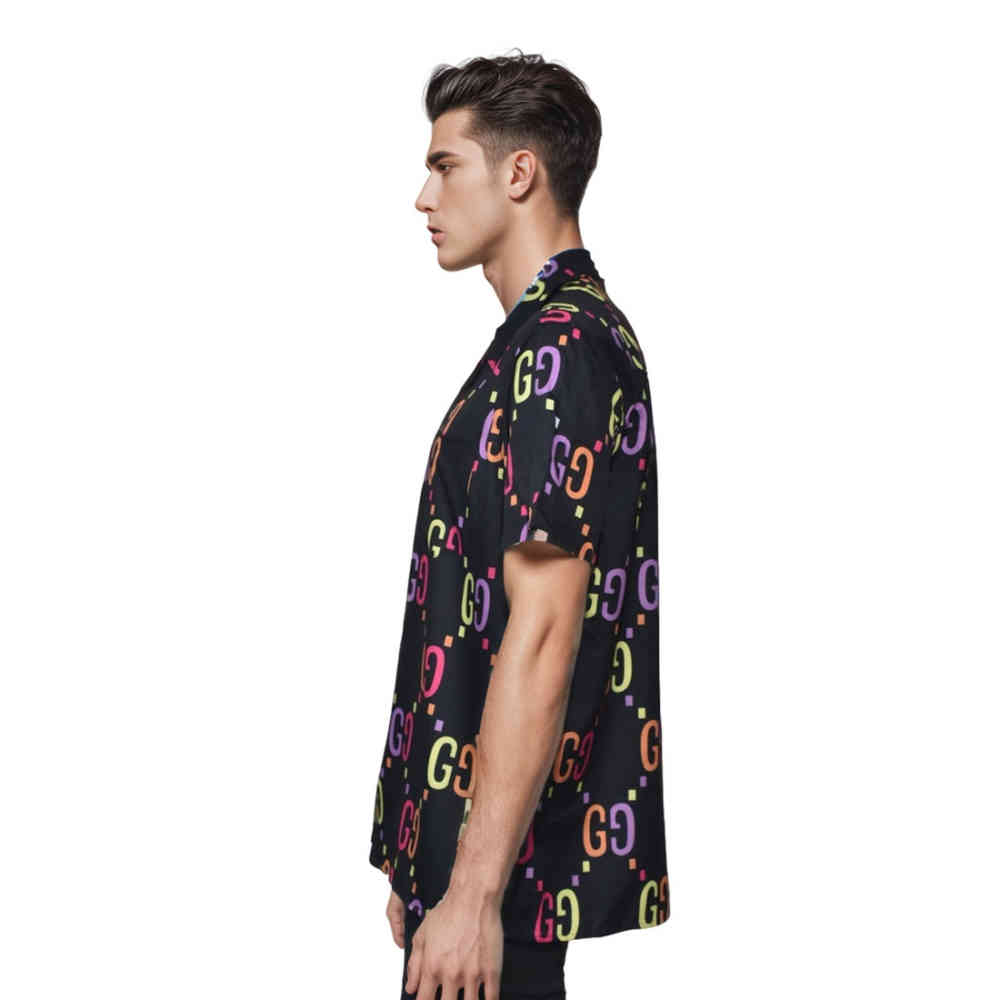 Gucci Black Premium Quality Half Sleeve Shirt-2