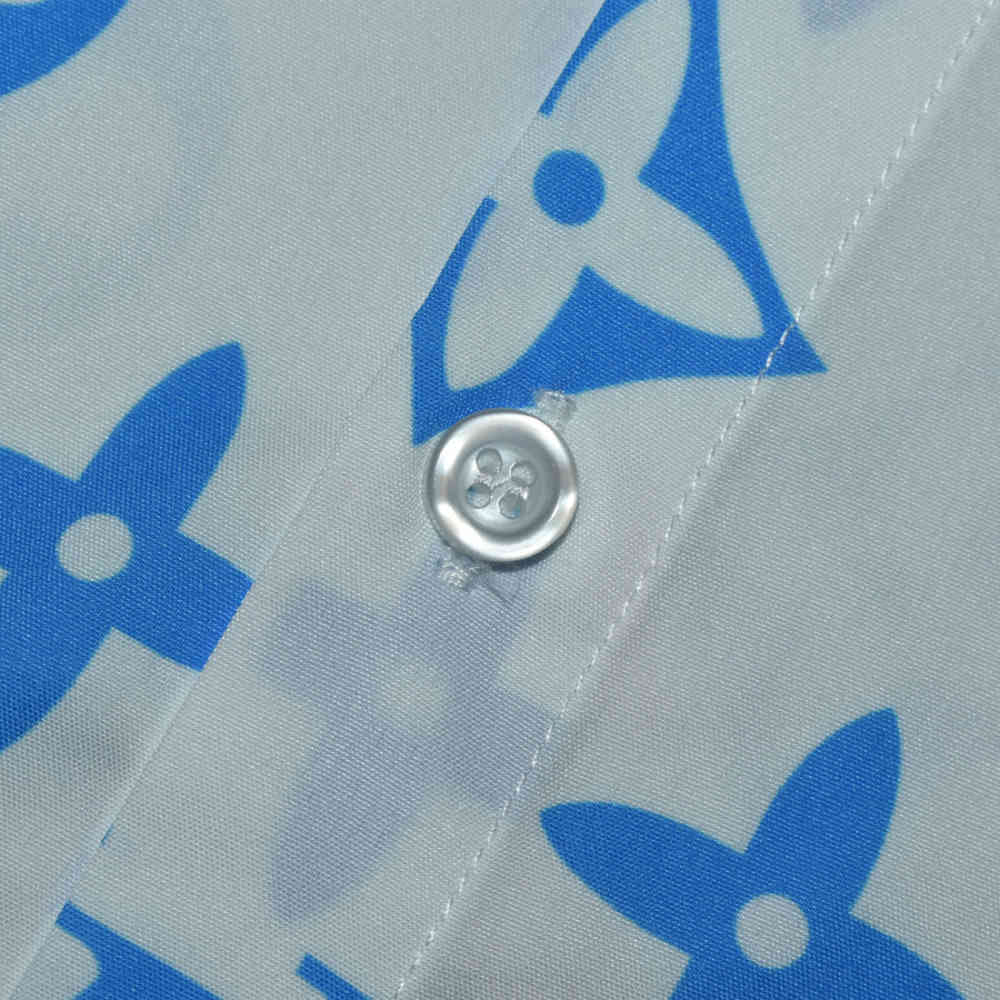 Louis Vuitton Monogram Print White Premium Shirt-thumb-3