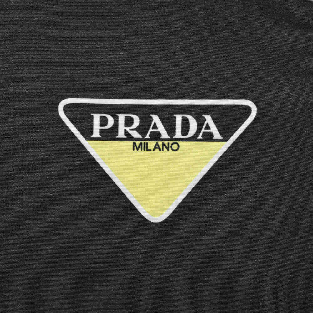 Prada logo Print Black Premium Luxury Shirt-thumb-4