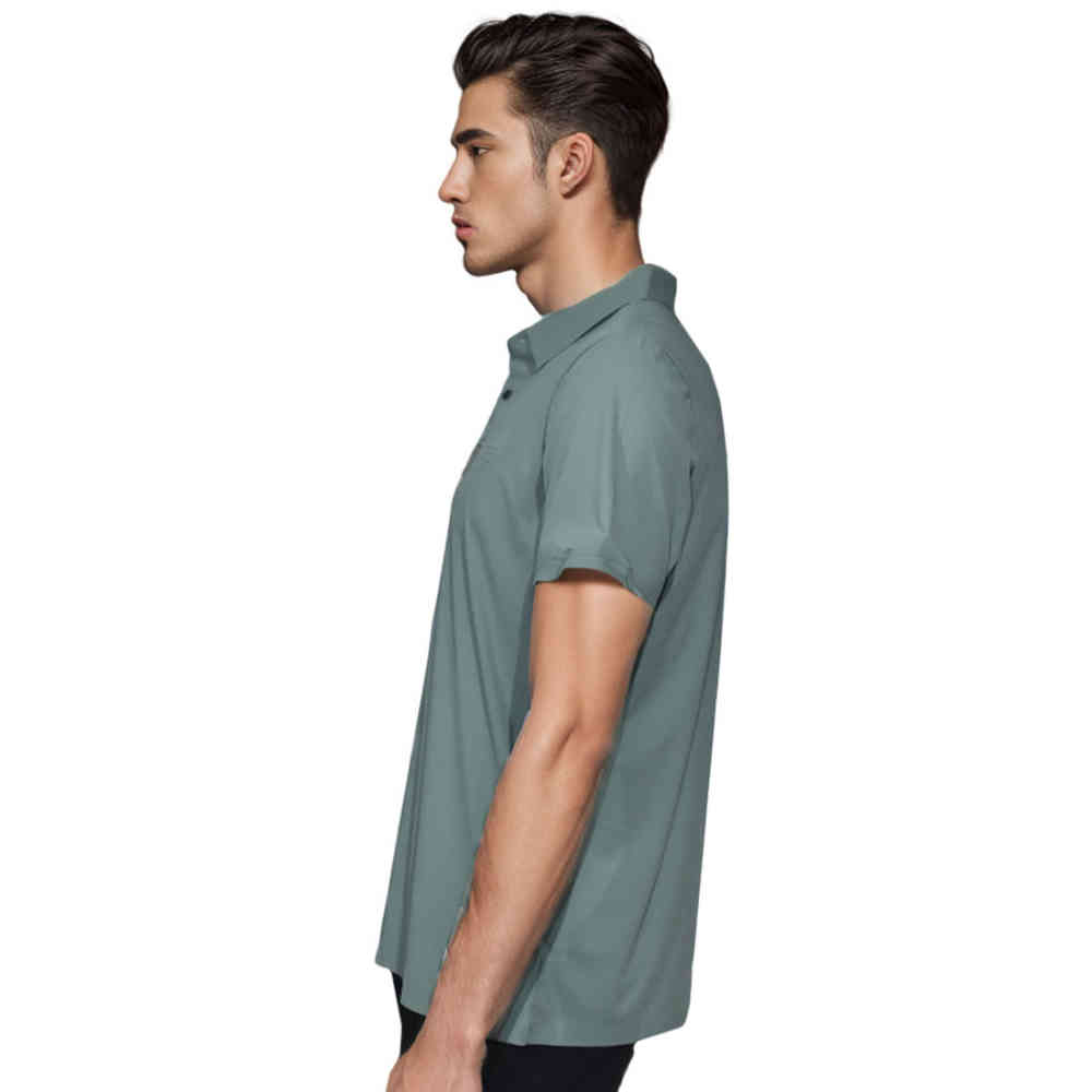 Prada Embossed logo Green Premium Polo T-shirt-2