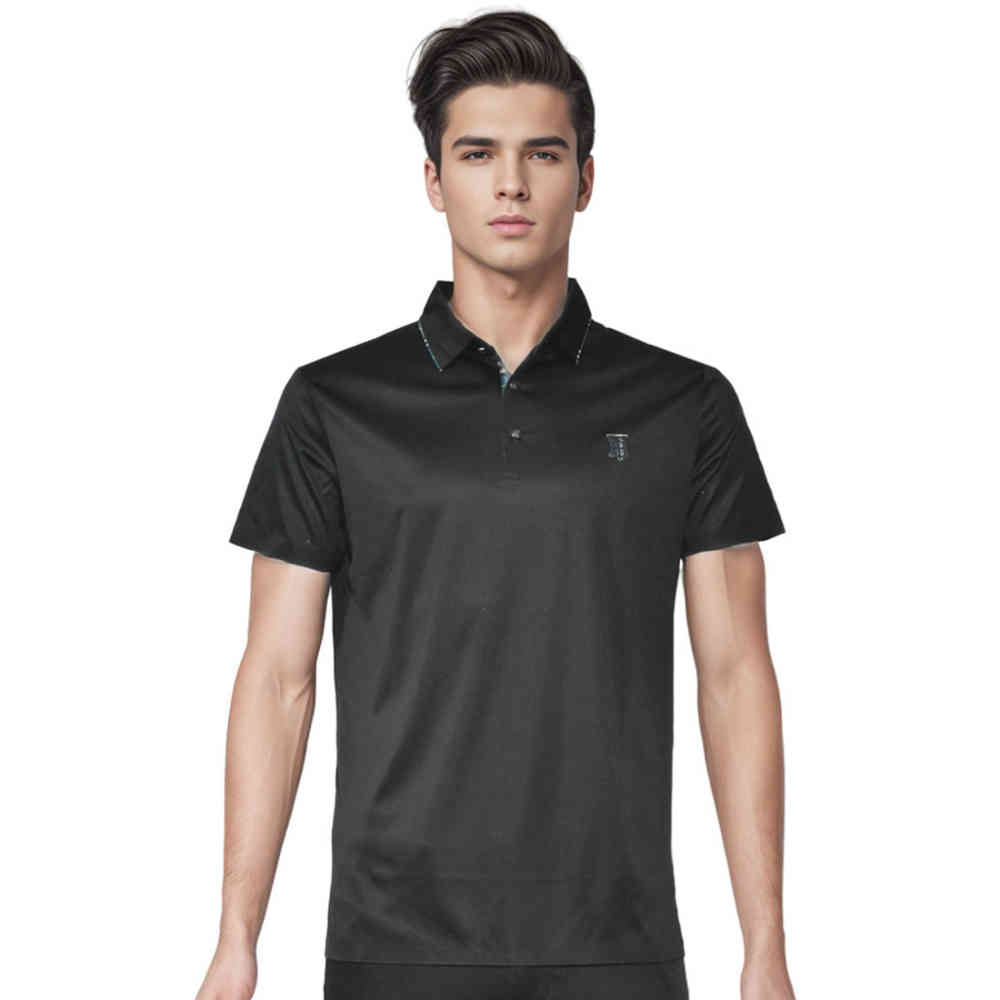 Black Burberry Green Premium Quality Polo Tees