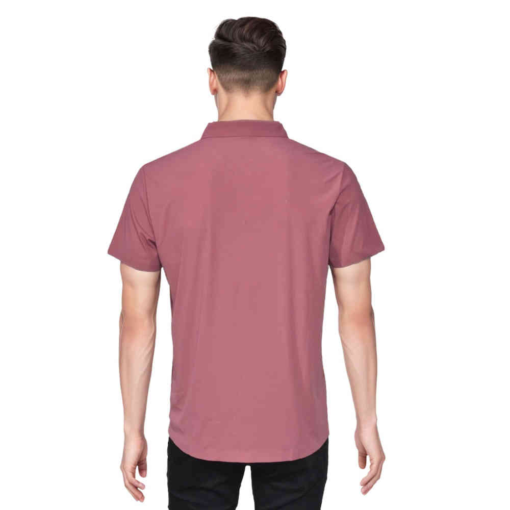 Prada Embossed logo Pink Premium Polo T-shirt-thumb-1