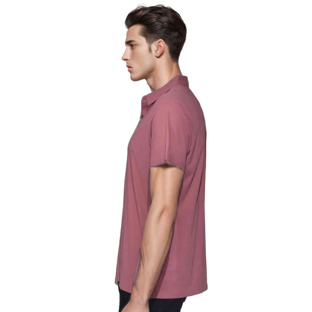 Prada Embossed logo Pink Premium Polo T-shirt-thumb-2