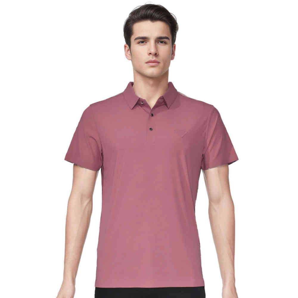 Pink Prada Embossed Logo Blue Premium Polo T-shirt