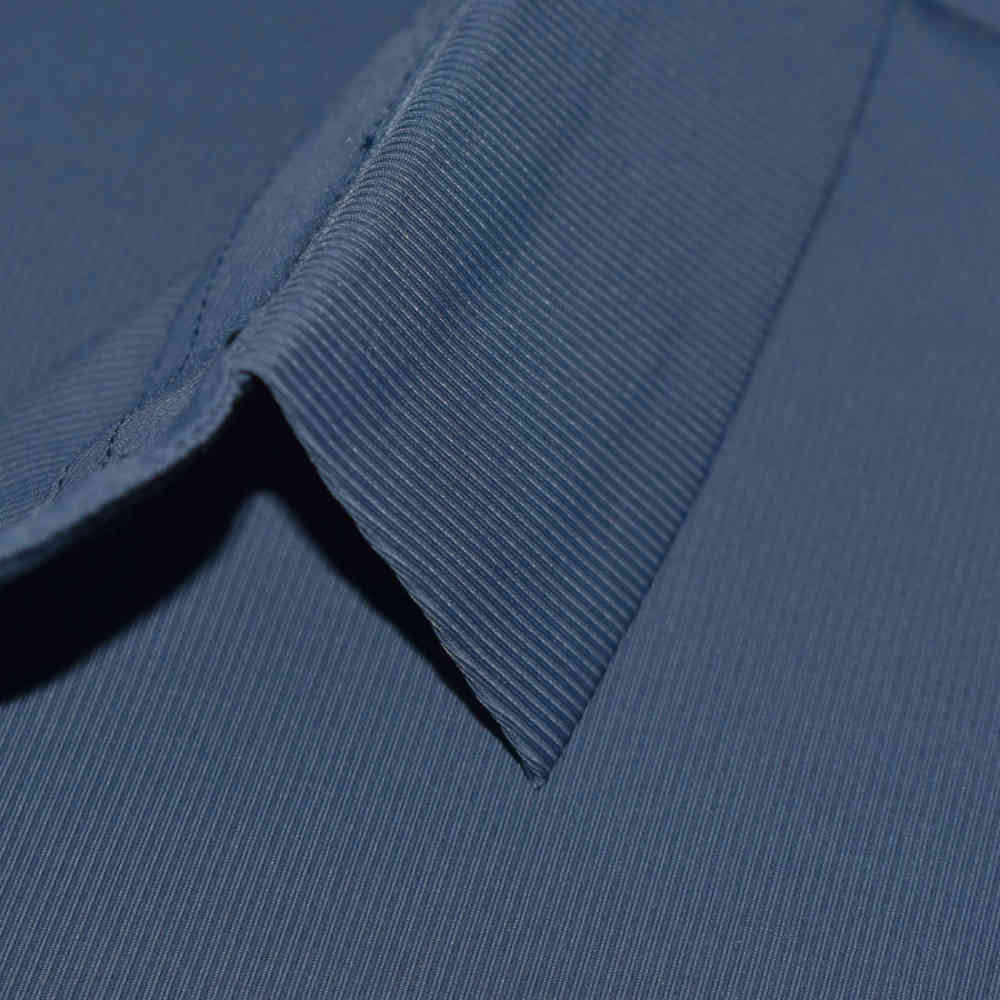 Prada Embossed Logo Blue Premium Polo T-shirt-4