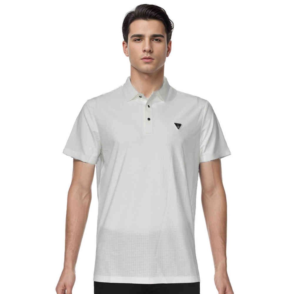 White Prada Blue Premium Quality Polo T-shirt