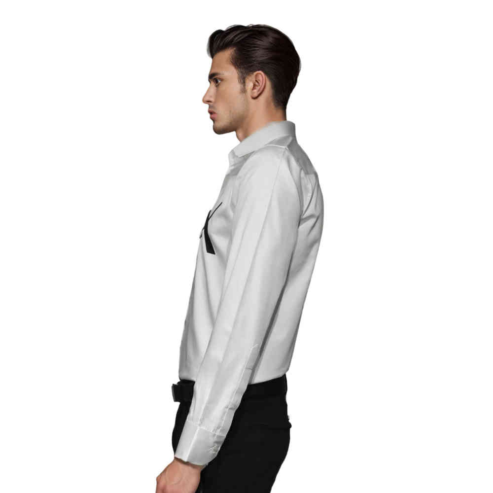 Armani Exchange logo Print White Cotton Shirt-2