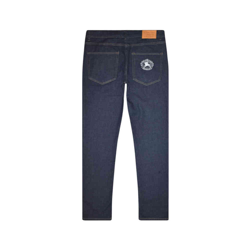 Burberry Dark Blue Premium Logo on Pocket Jeans-5