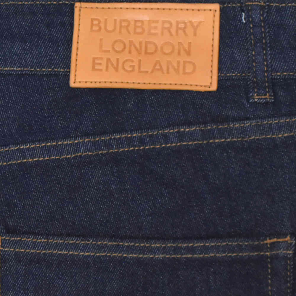 Burberry Dark Blue Premium Logo on Pocket Jeans-4