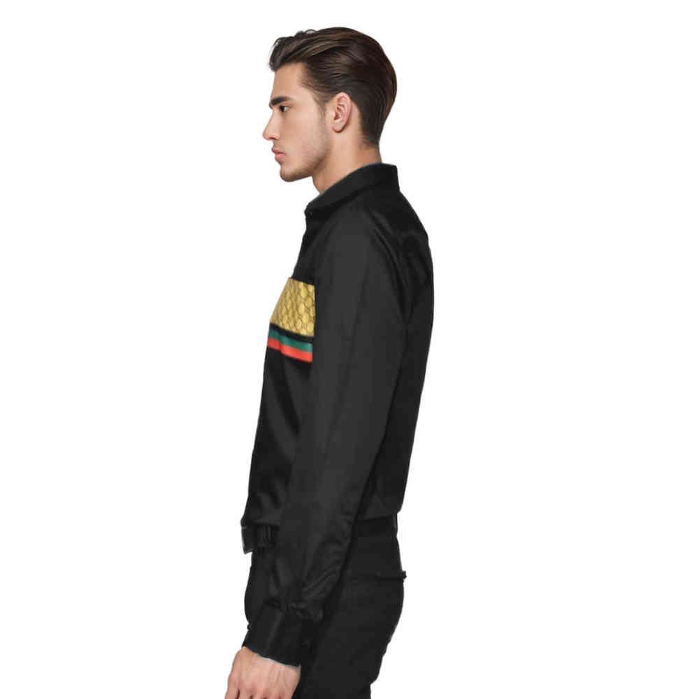 Gucci GG Monogram Black Premium Shirt-2