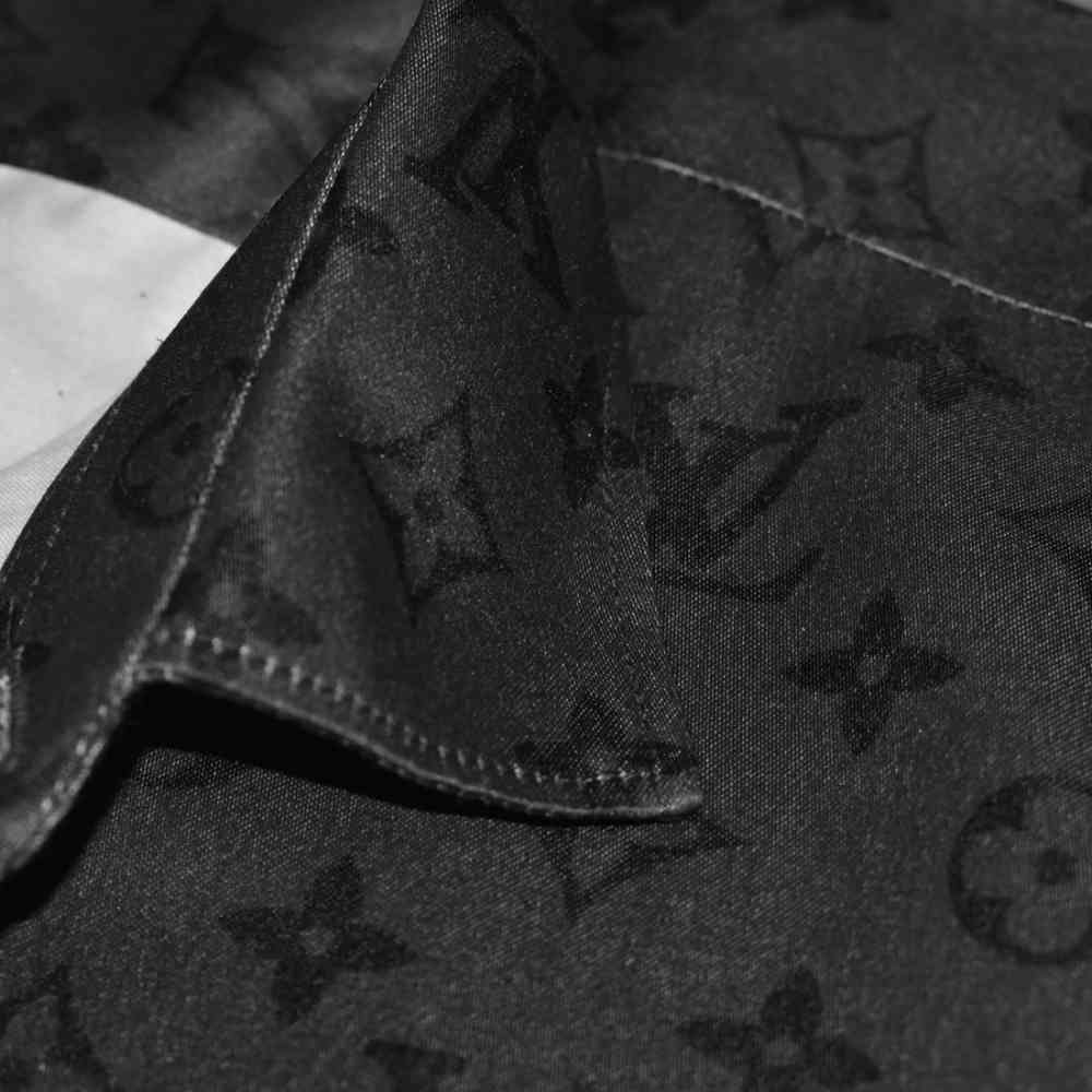 Louis Vuitton Monogram Black Premium Quality Shirt-4