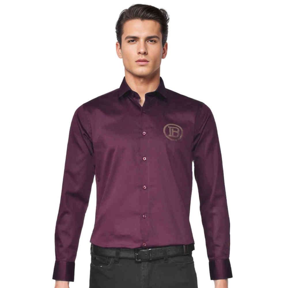 Wine Balmain White Premium Quality Shirt