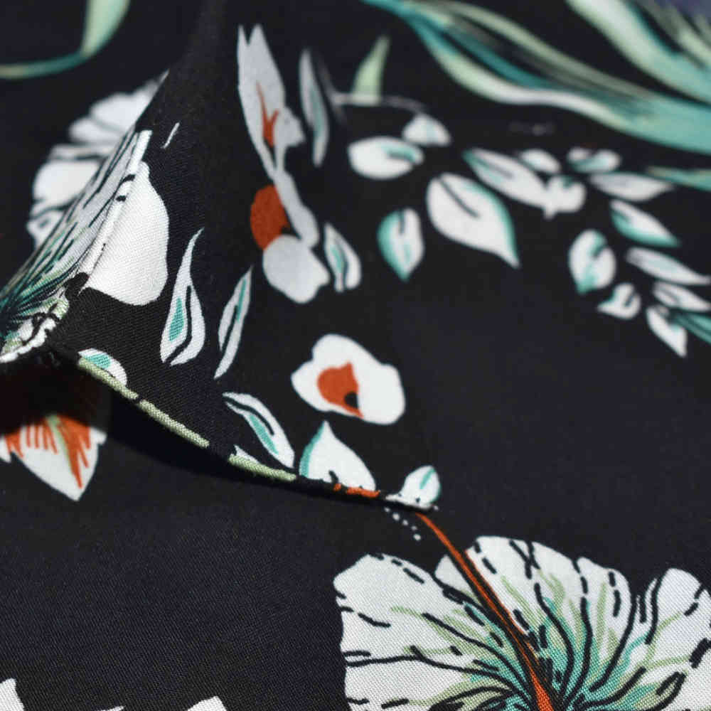 Gucci Flower Print Black Premium Shirt-thumb-4