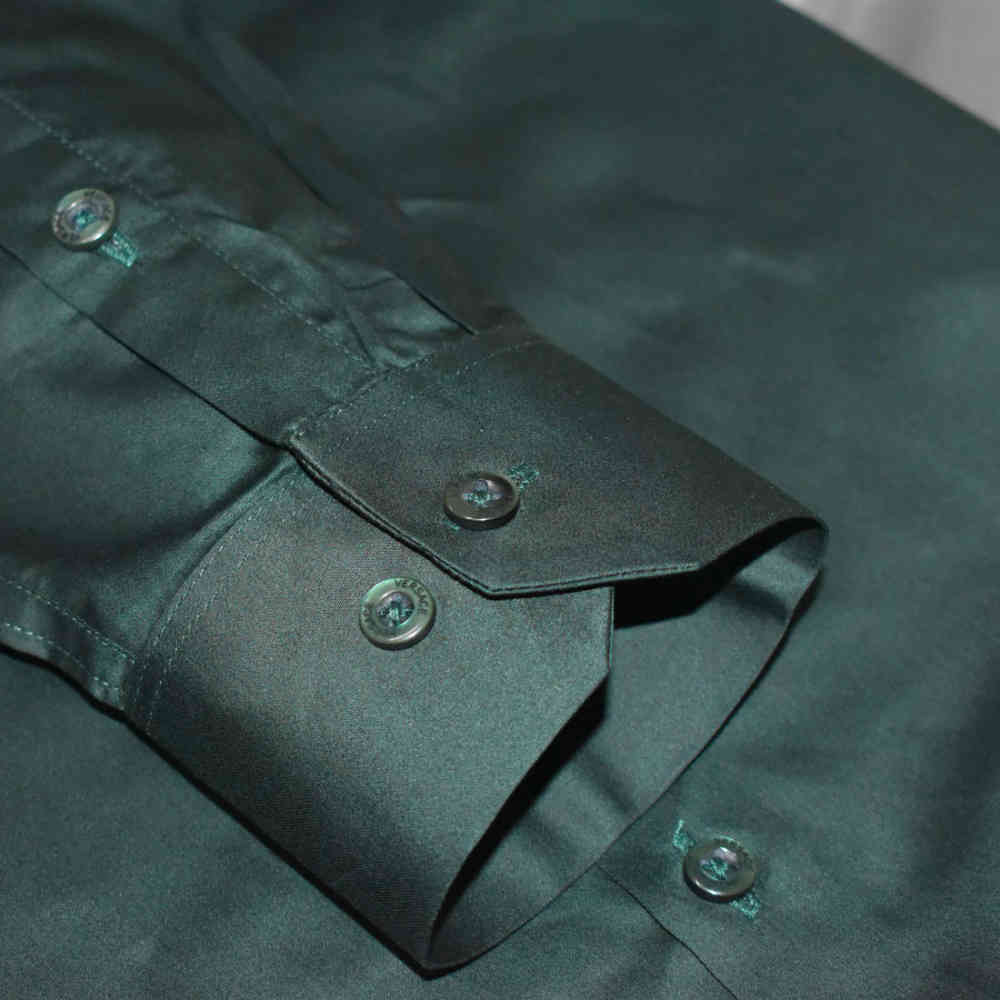 Versace Embroidered Green Premium Cotton Shirt-7