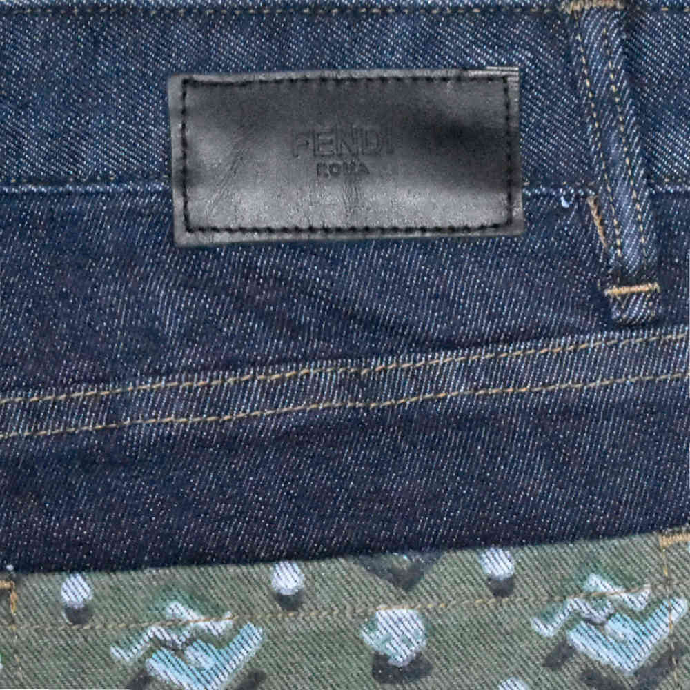 Fendi Blue Premium Quality Jeans-thumb-4