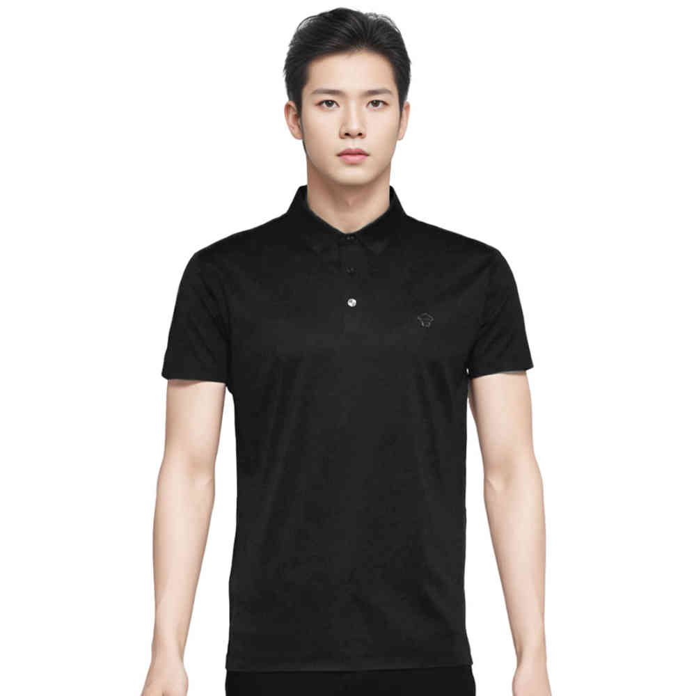 Black Versace Blue Premium Quality Polo T-shirt
