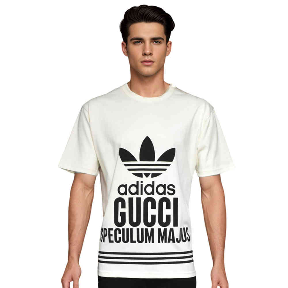 White Gucci Red Premium Quality Tees