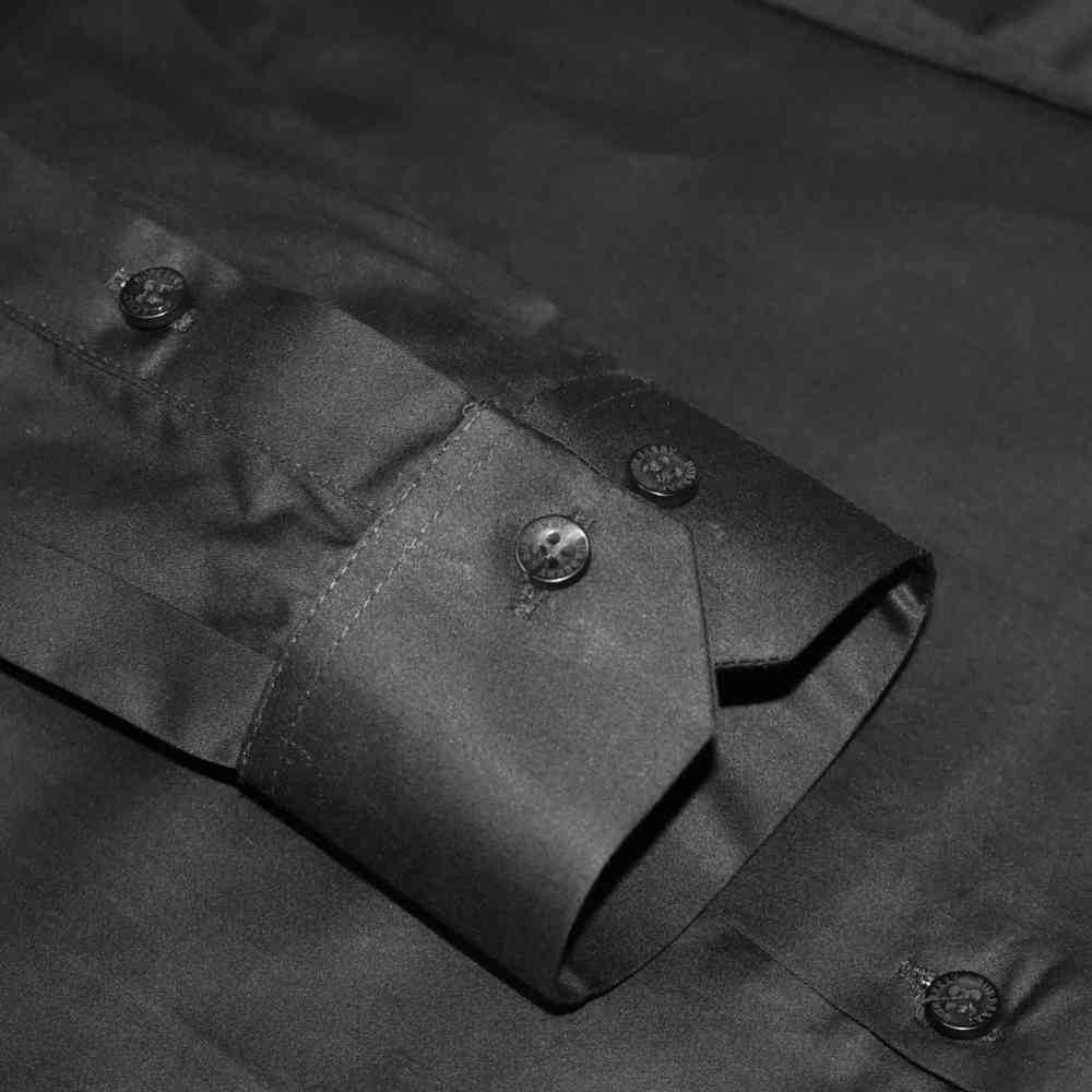 Burberry TB Embroidery Black Cotton Shirt-5