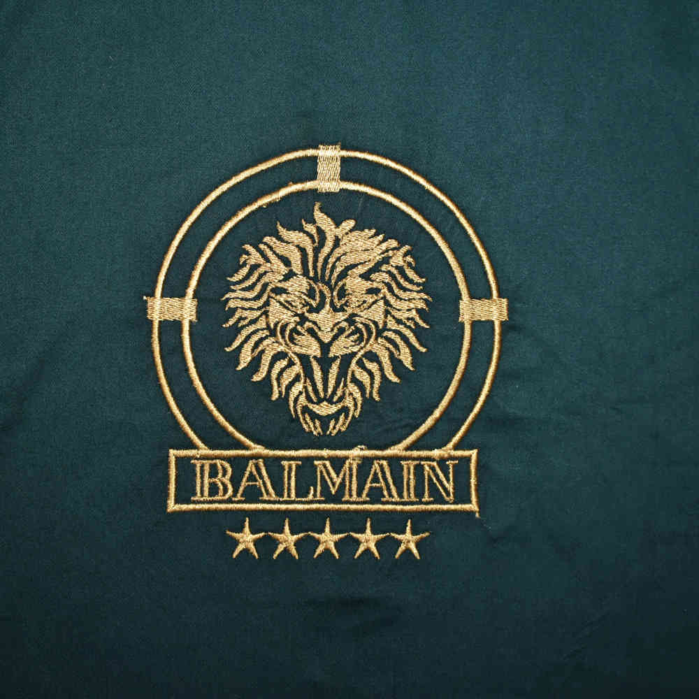 Balmain Embroidered Green Premium Cotton Shirt-3