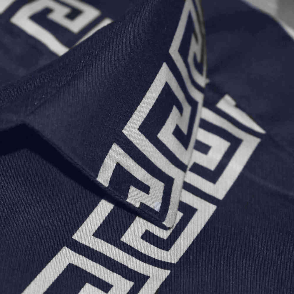 Versace Navy Blue logo Print Premium Shirt-4