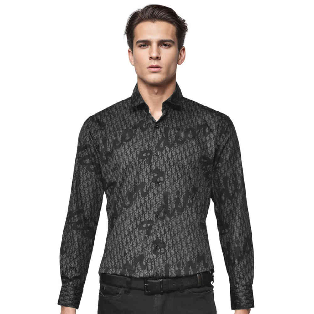 Black Dior Navy Blue Premium Quality Shirt