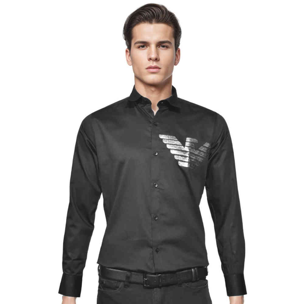 Black Emporio Armani White Premium Quality Shirt