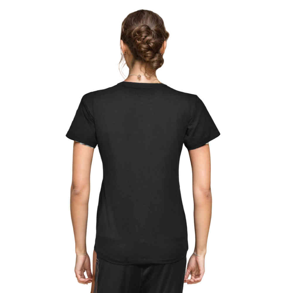 Fendi logo Print Black Premium Women T-shirt-thumb-1