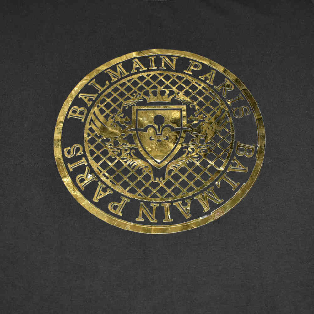 Balmain Black Premium Cotton Women T-shirt-thumb-3