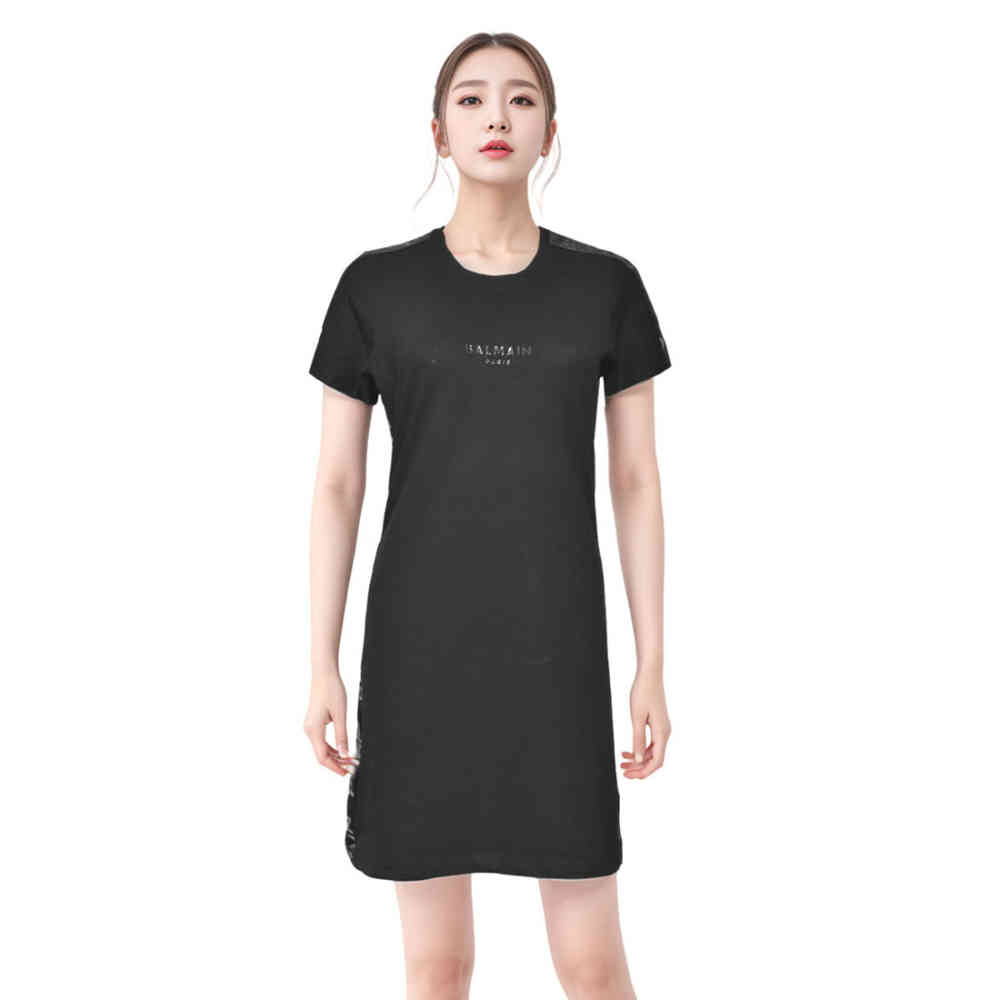 Balmain Paris Black Premium Cotton Dress-1