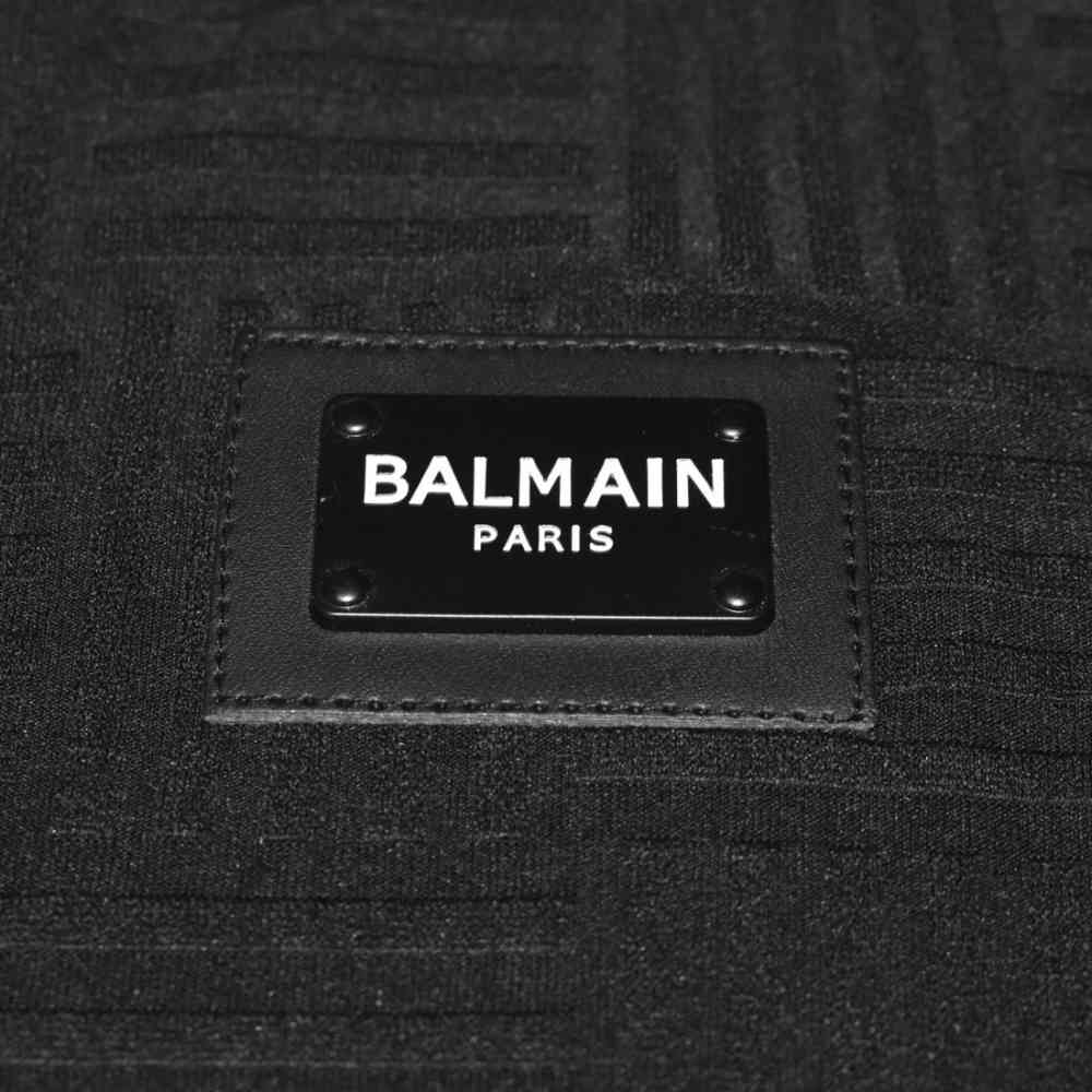 Balmain Black Premium Cotton Dress-thumb-3