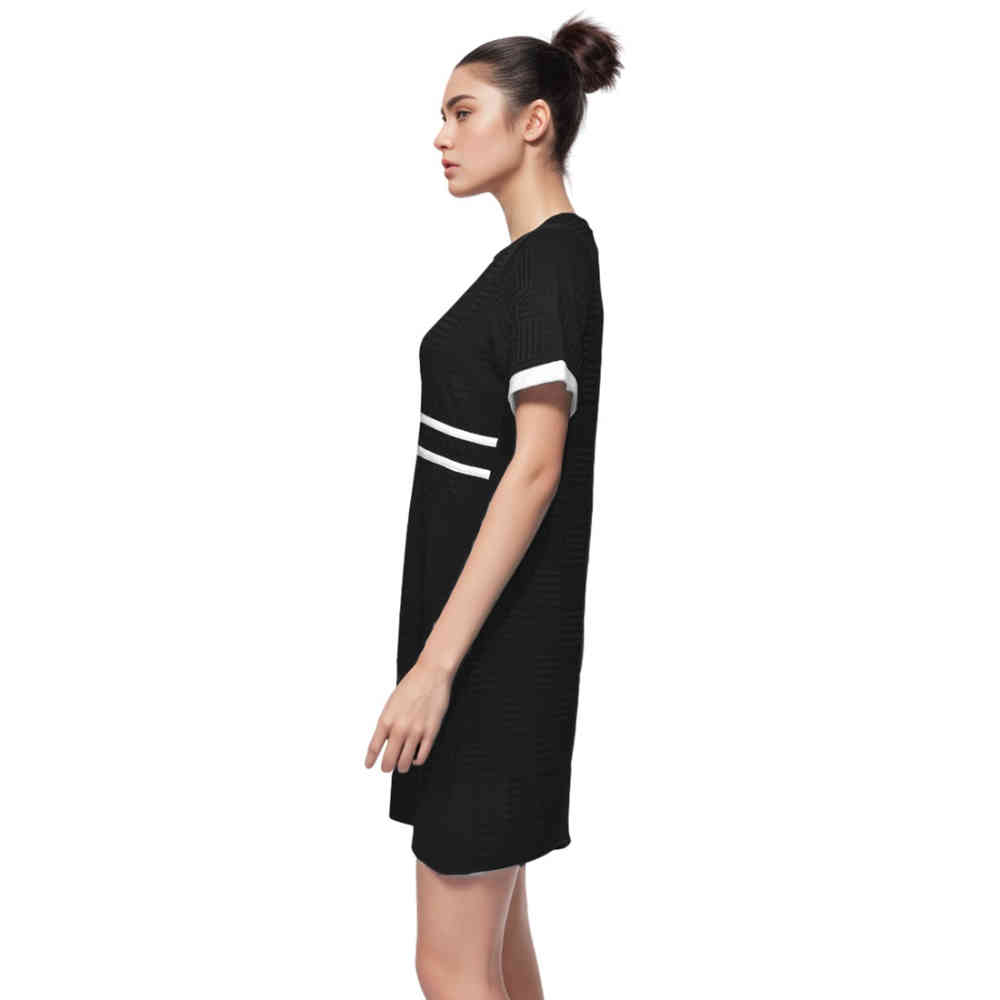Balmain Black Premium Cotton Dress-thumb-2