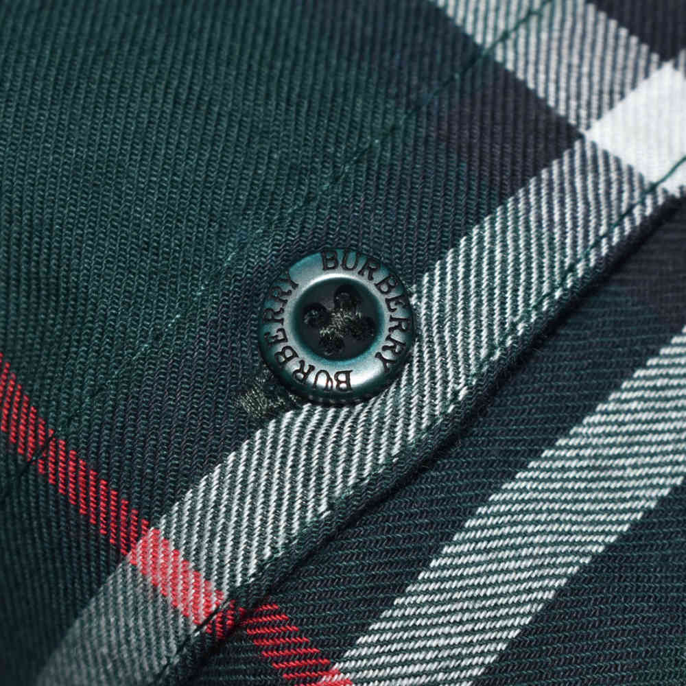 Burberry Green Check Premium Cotton Co-ord Set-thumb-5