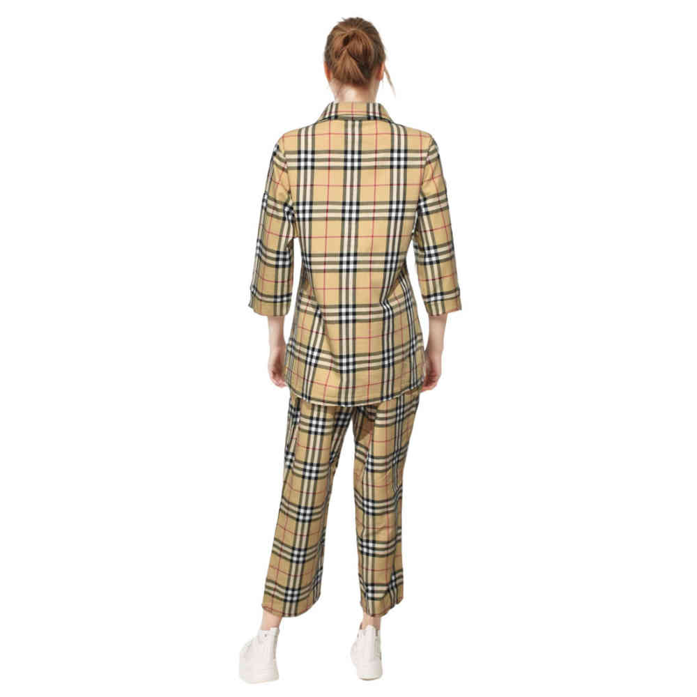 Burberry Brown Check Premium Cotton Co-ord Set-2
