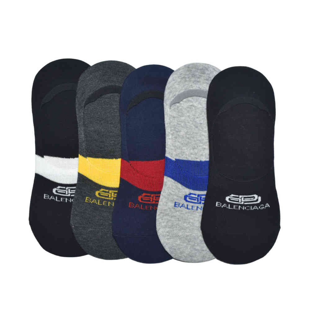 Embroidery Premium No-show Socks Balenciaga Premium Cotton Anklet Socks
