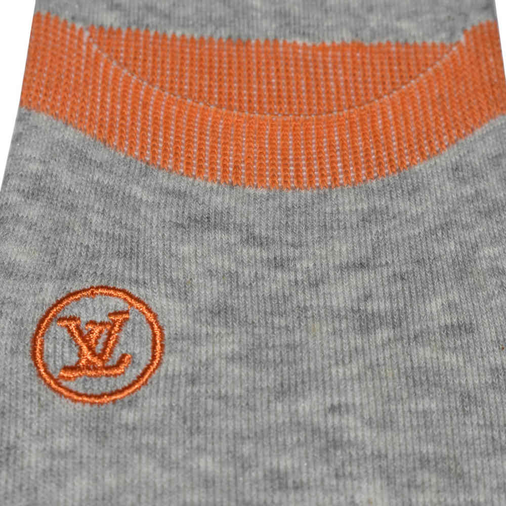 Louis Vuitton Embroidery Cotton No Show Socks-3