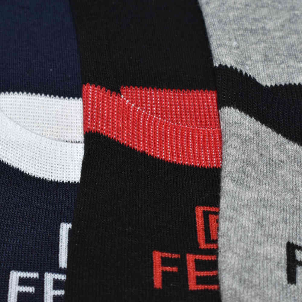 Fendi logo Embroidery Cotton No Show Socks-thumb-3
