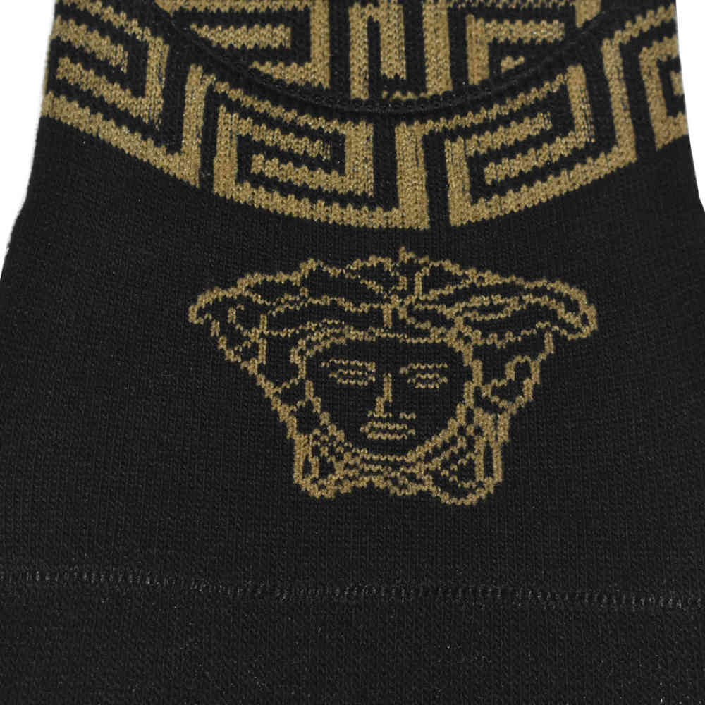 Versace Medusa Embroidery No Show Socks-2
