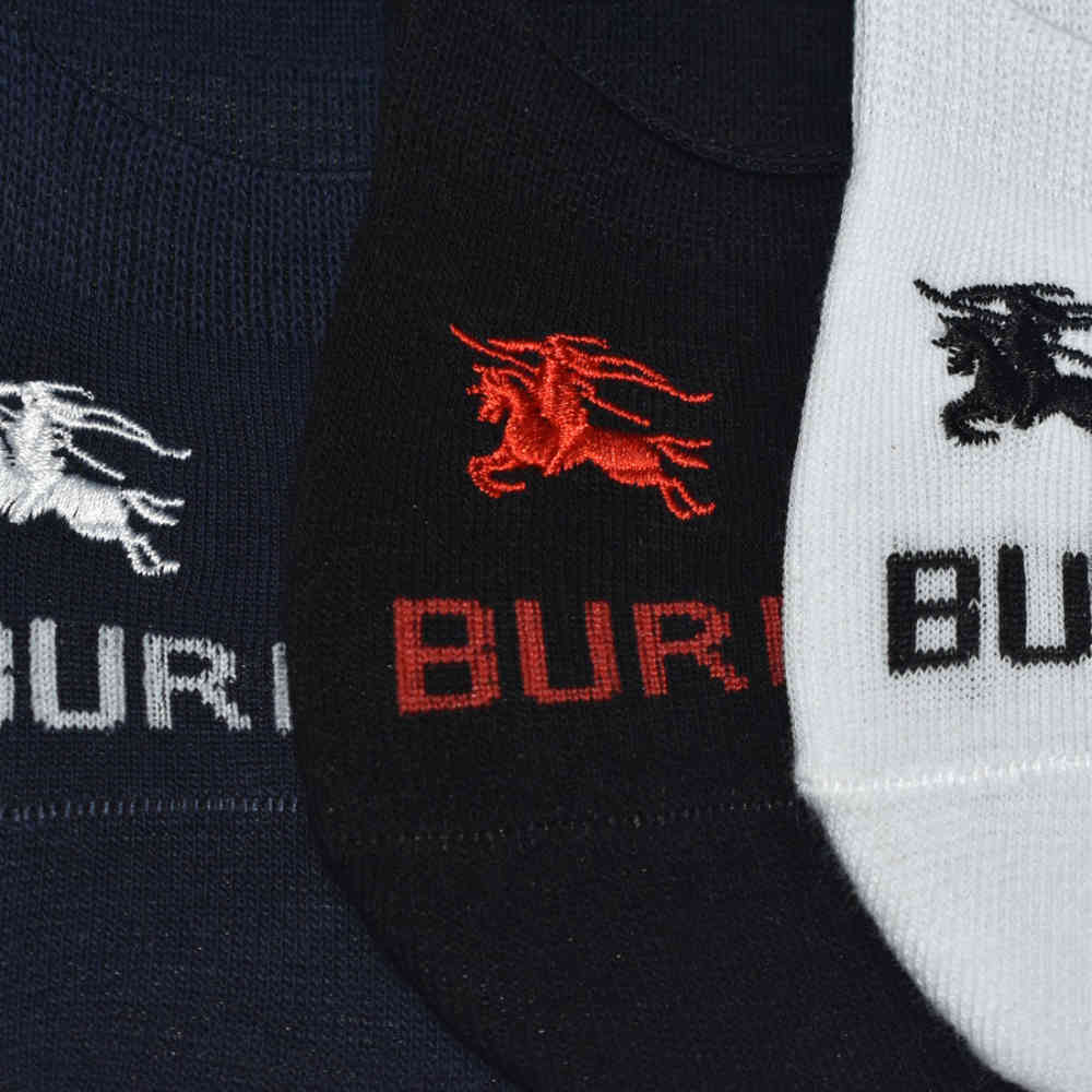 Burberry Embroidered logo Premium No-show Socks-3