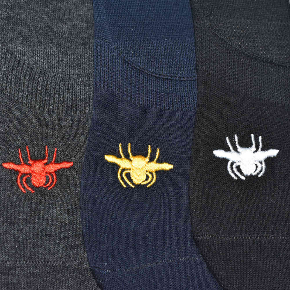 Dior Spider Embroidered Premium No Show Socks-3