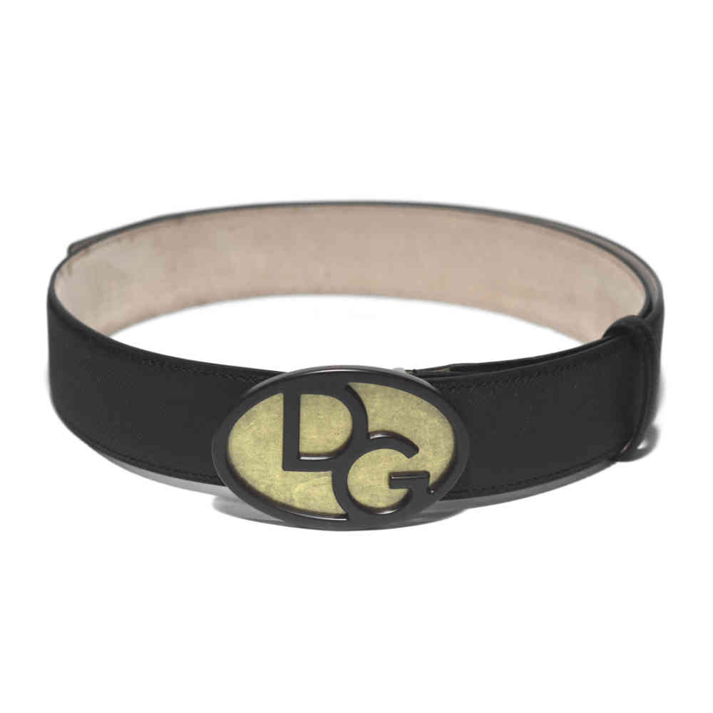 Black Dolce & Gabbana Grey Premium Quality Belt