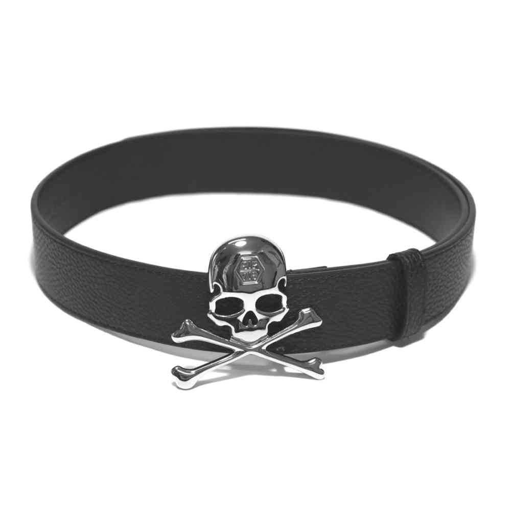 Black Philipp Plein Golden Premium Quality Belt