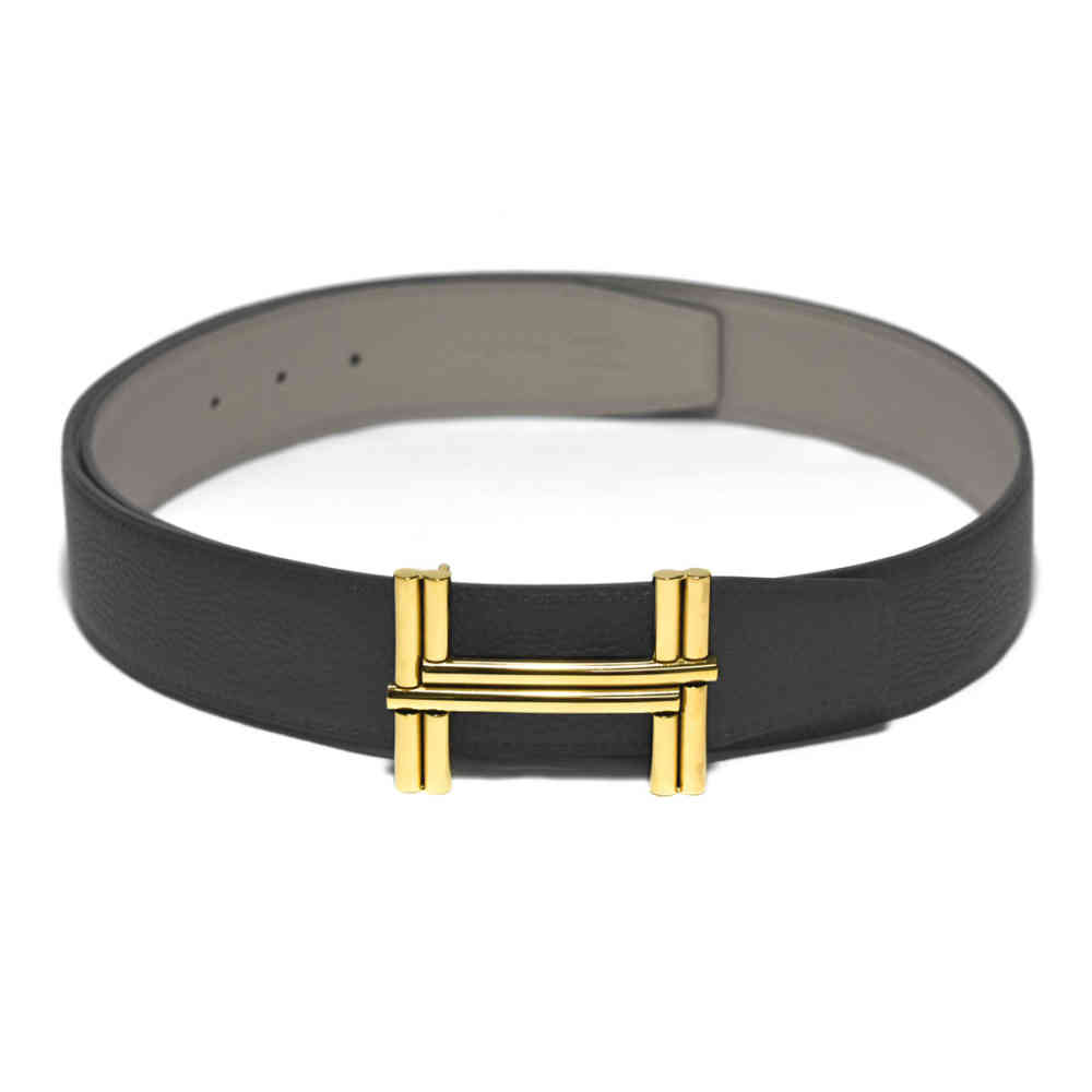 Black Hermes Silver Premium Quality Belt