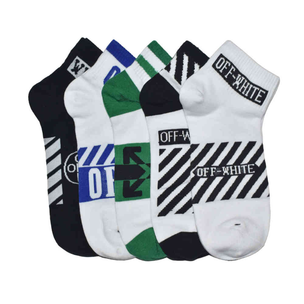 Premium Luxury Low Anklet Socks Off-White Premium Luxury Crew Socks