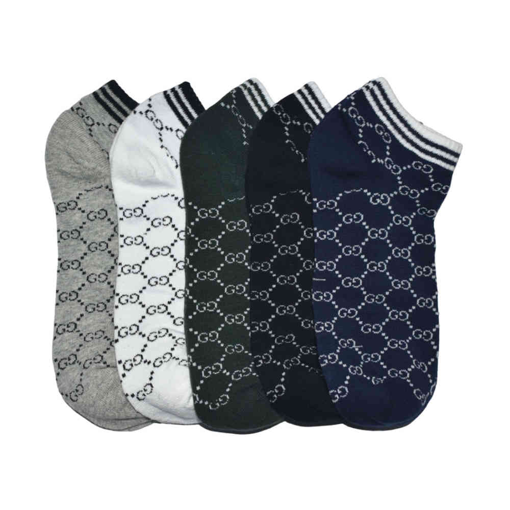 Gucci Monogram Premium Luxury Low Anklet Socks-thumb-0
