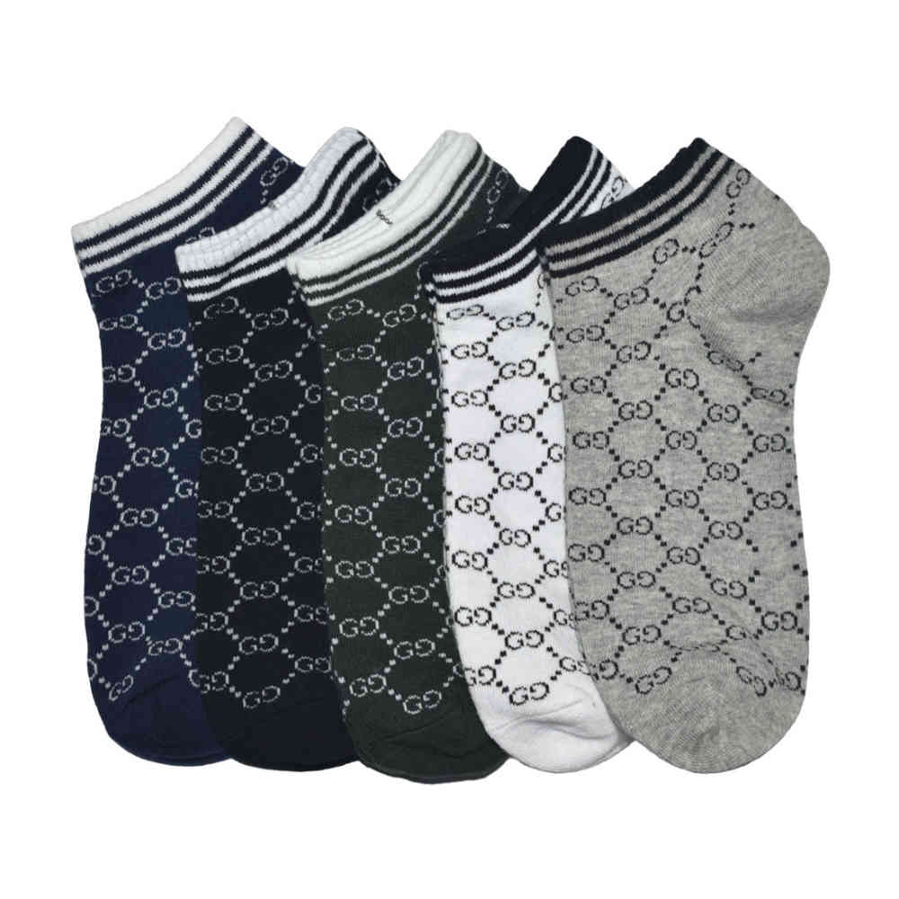 Gucci Monogram Premium Luxury Low Anklet Socks-thumb-1