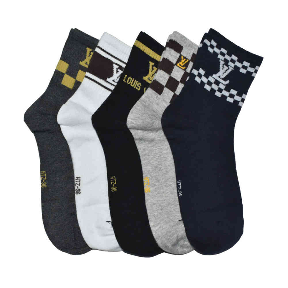 Embroidery Premium Low Cut Socks Louis Vuitton Embroidery Premium No Show Socks