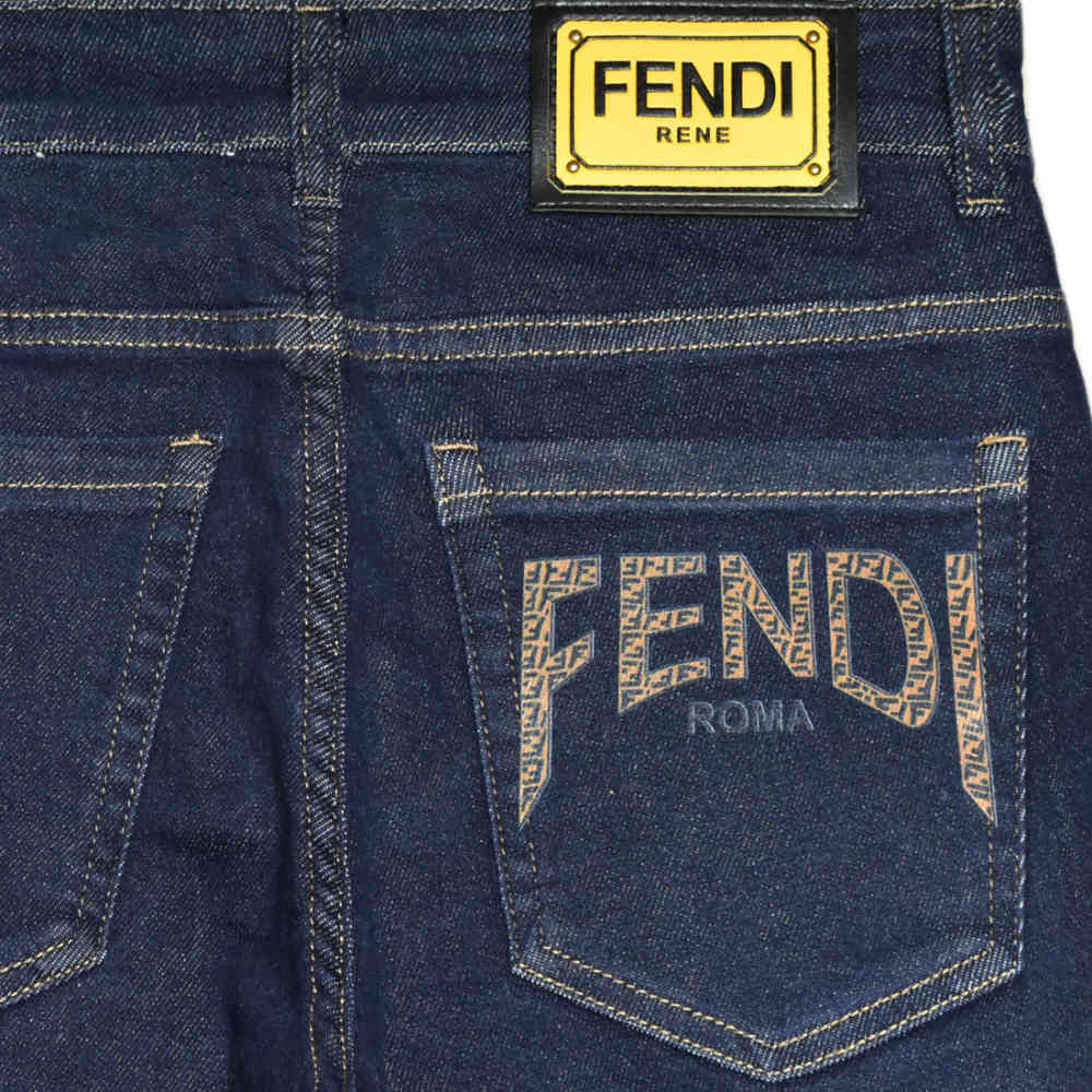 Fendi Dark Blue Premium Quality Jeans-3