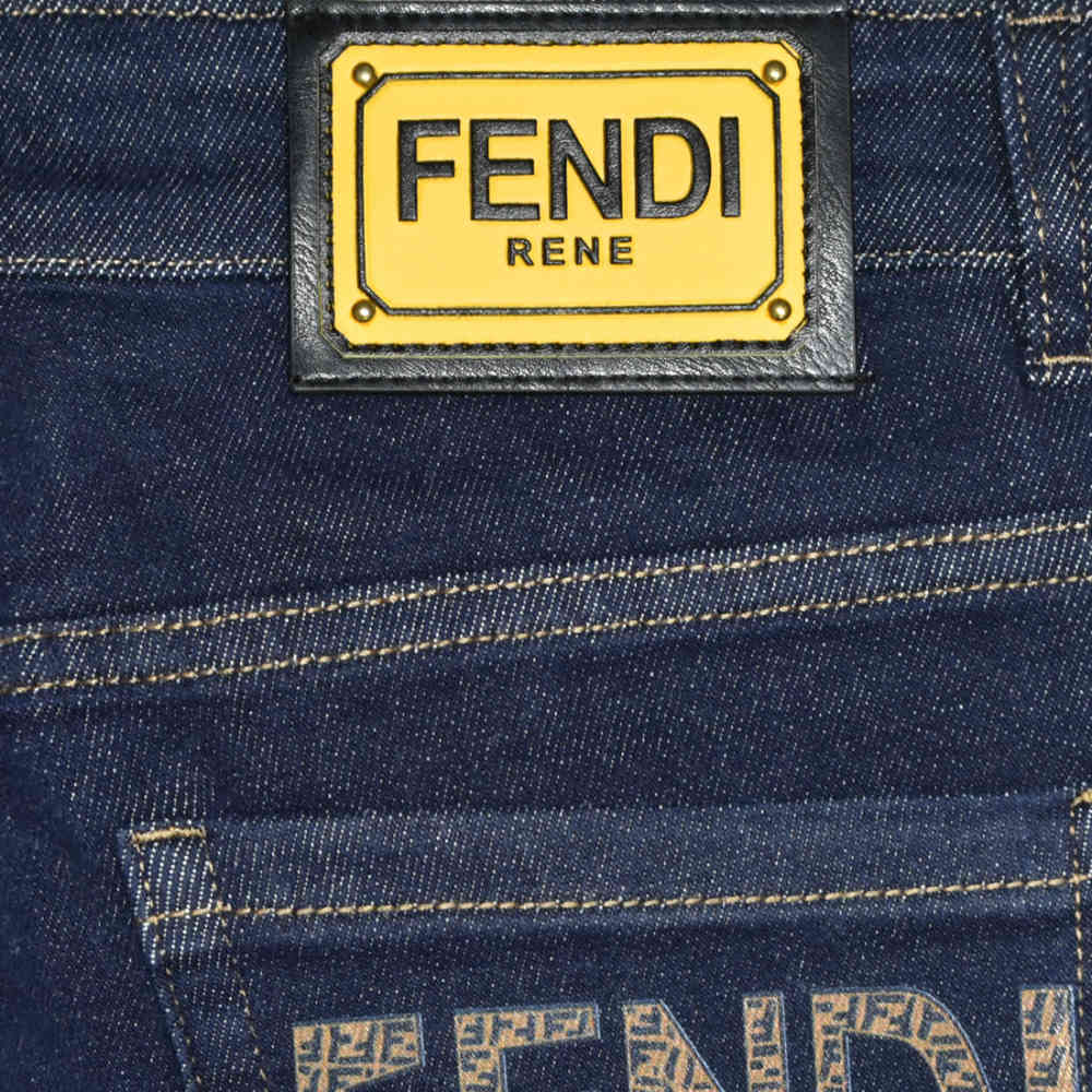 Fendi Dark Blue Premium Quality Jeans-4
