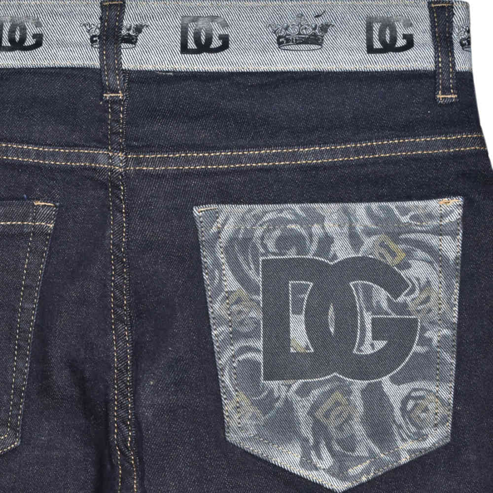 Dolce & Gabbana Dark Blue Premium Cotton Jeans-3